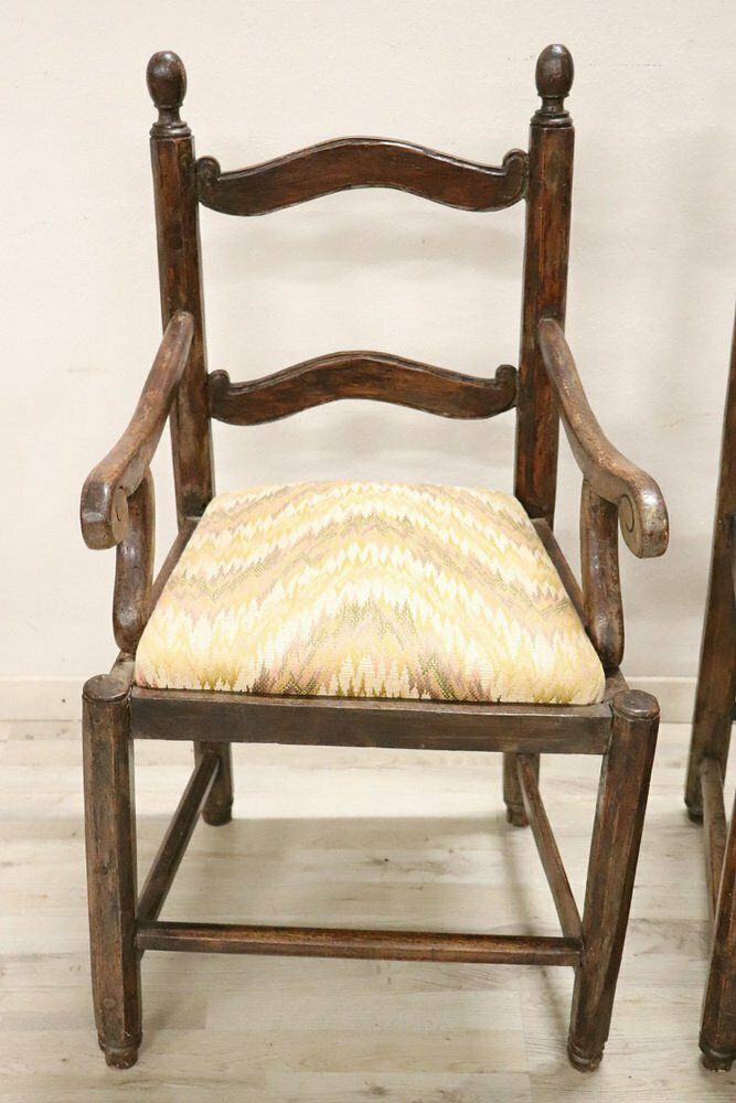photo for sale Armchairs In Walnut, 18th Century, Set Of 2