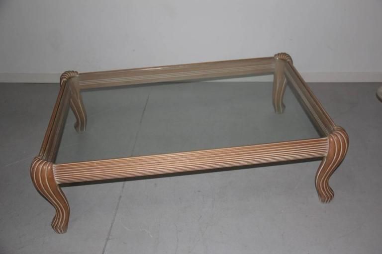 Wooden Coffee Table In Carved And Lacquered 1970s Italian Design photo 2160.0