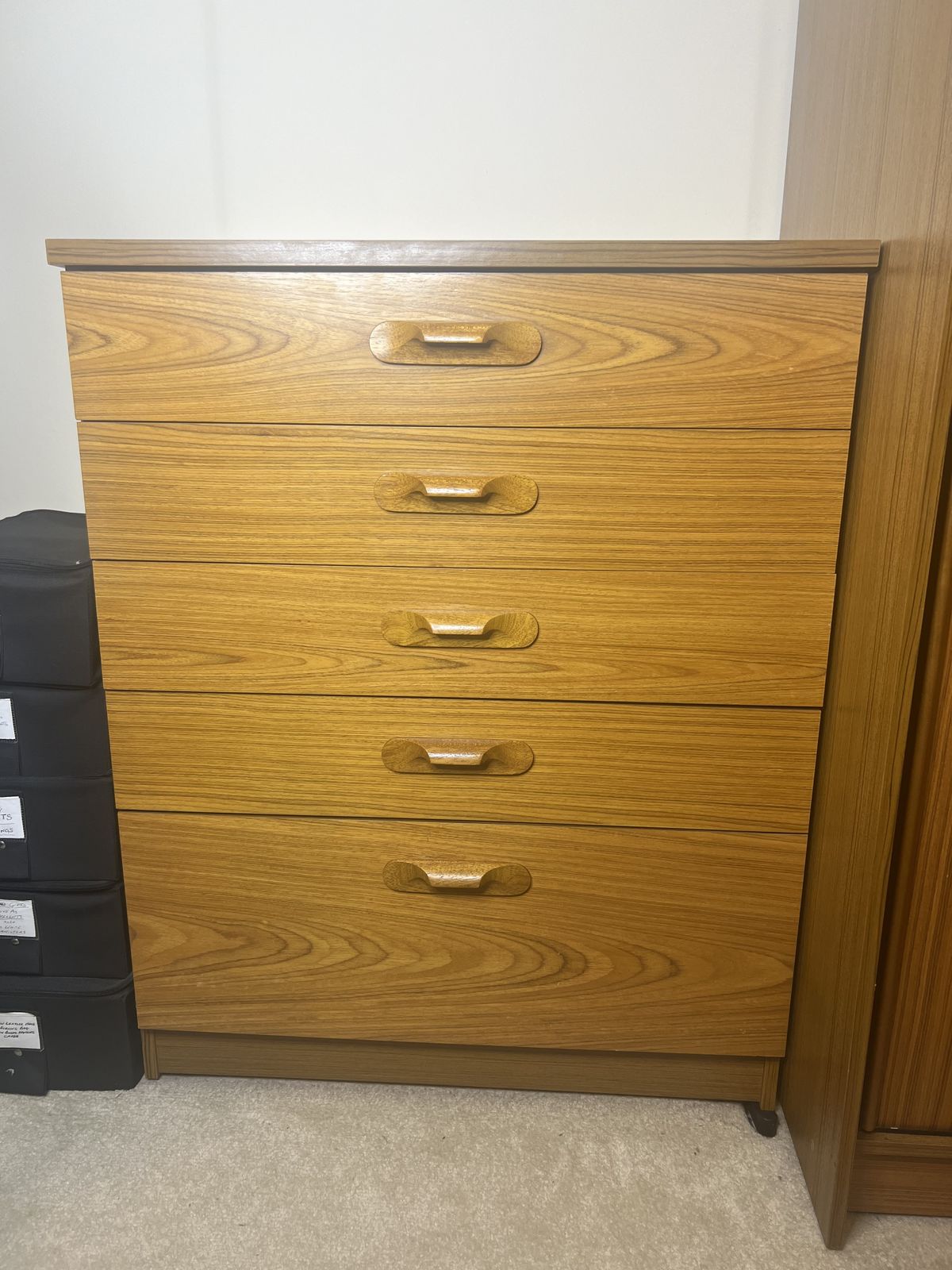 Vintage 1970’s Austinsuite 5 Drawer Chest Of Drawers