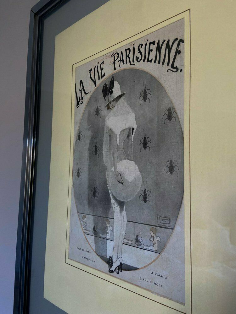La Vie Parisienne Pour Charmer Le Cafard, 1913, Original Print, Framed photo buy