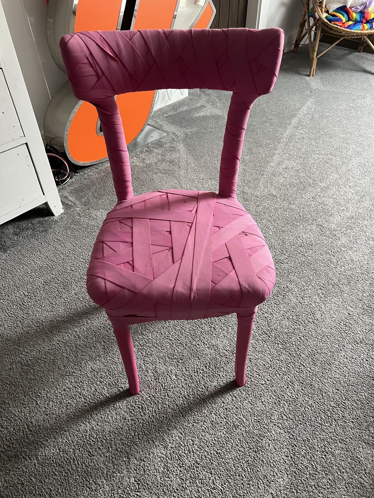 Peter Traag For Edra "Mummy" Chair In Pink photo Furniture