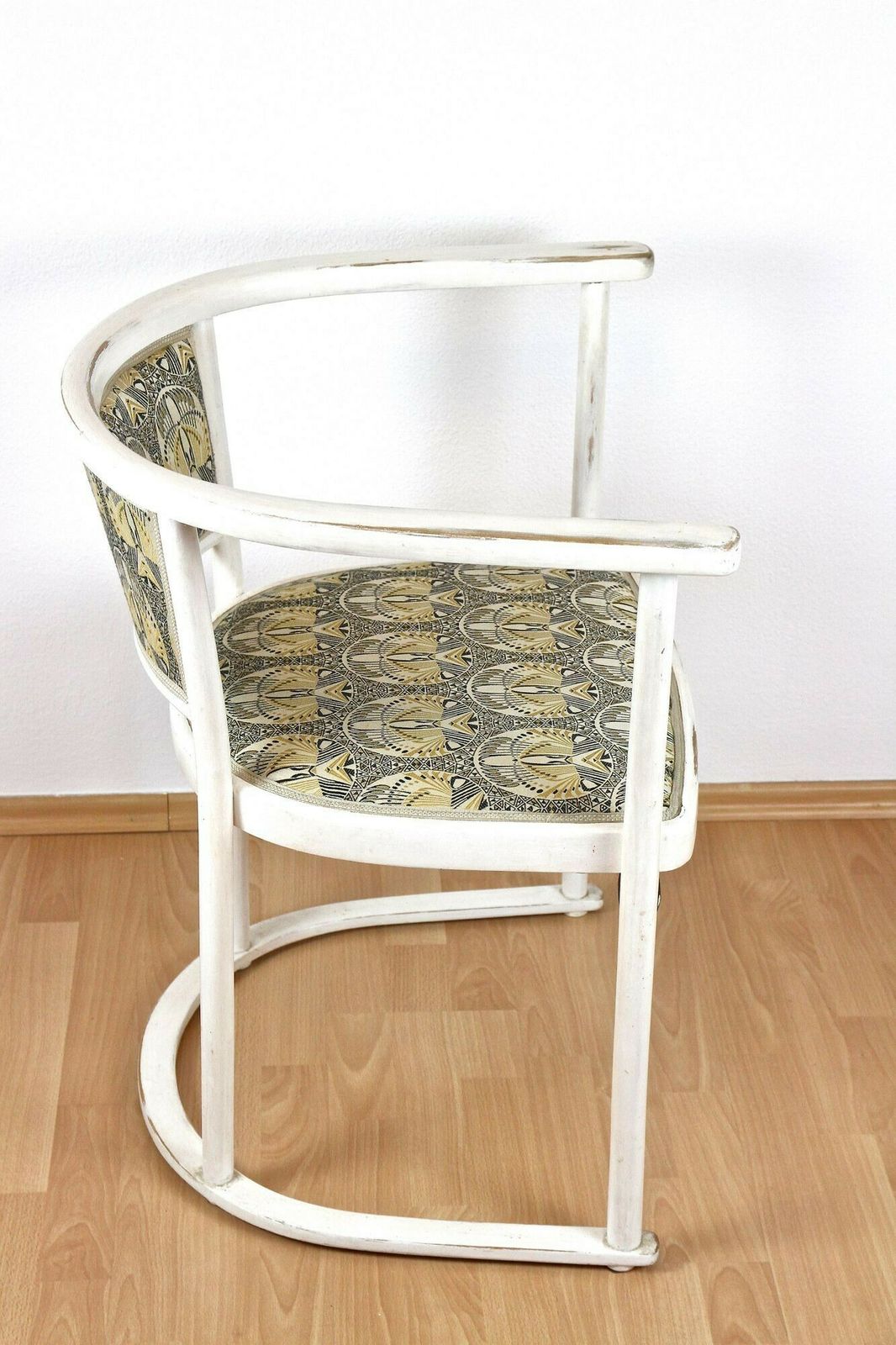 photo furniture White Art Nouveau Armchair By Marcel Kammerer, Early 20th Century, At Ca. 1908