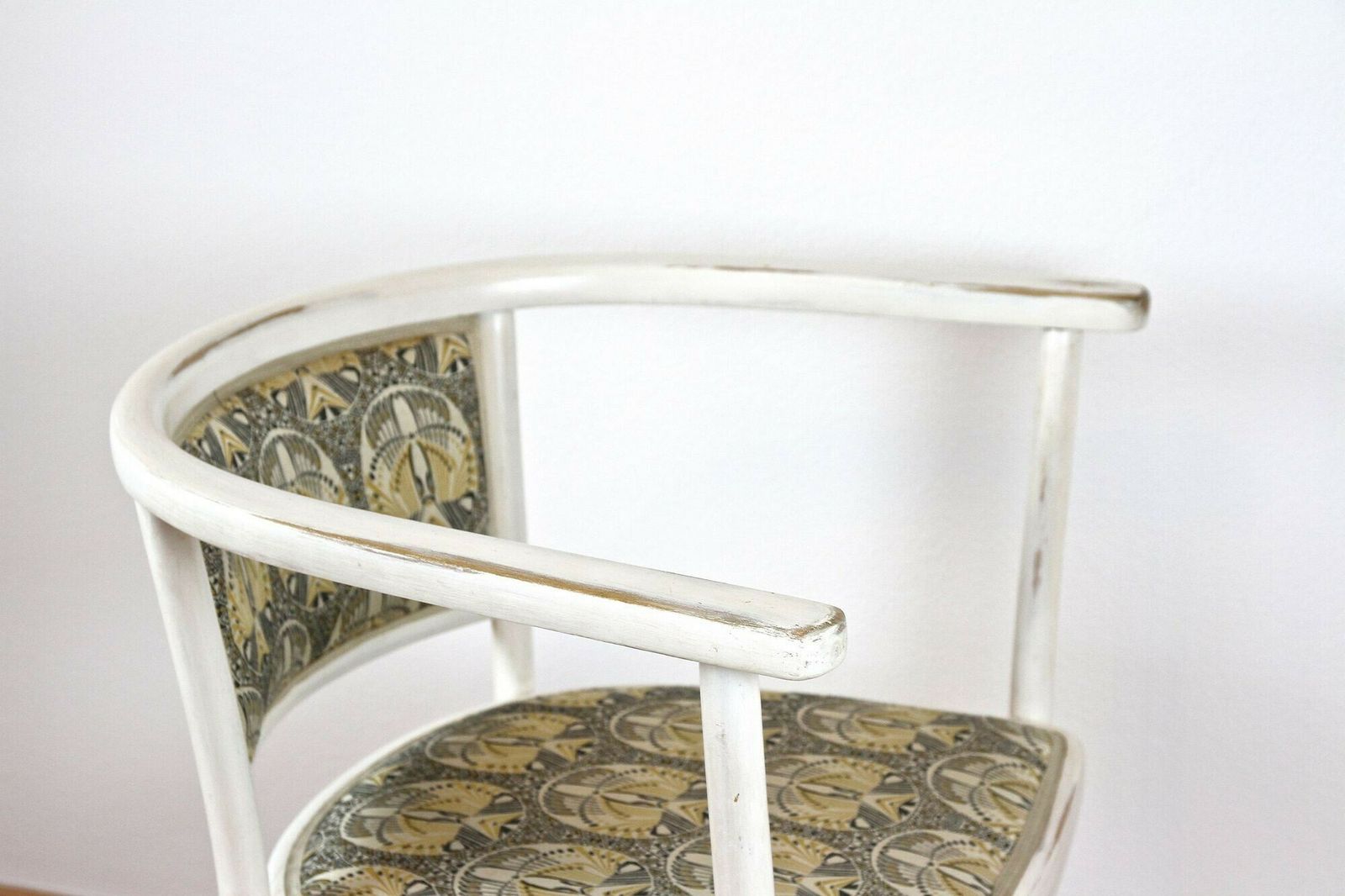 photo for sale White Art Nouveau Armchair By Marcel Kammerer, Early 20th Century, At Ca. 1908