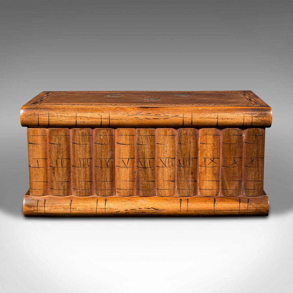 Antique Ladies Vanity Box, Italian, Olive Wood, Keepsake, Jewellery, Sorrento photo Home Decor