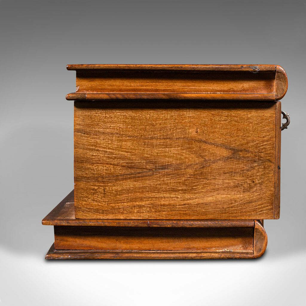 Antique Ladies Vanity Box, Italian, Olive Wood, Keepsake, Jewellery, Sorrento photo buy