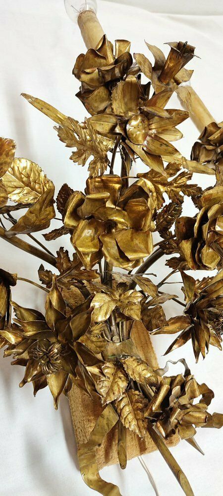 Brass Wall Lamps, France, 1960s, Set Of 2 photo 1246.0