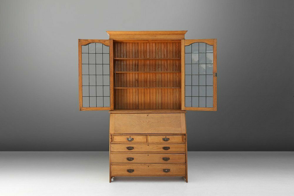 photo furniture English Arts And Crafts Secretary Bookcase, 1910s