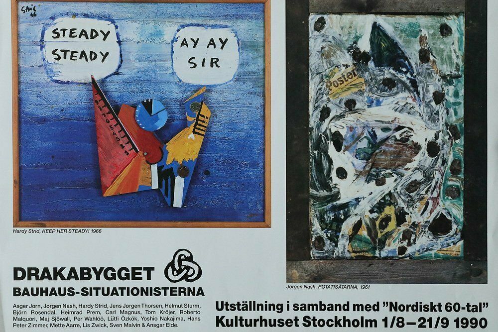 Nordiskt 60 Tal Kulturhuset Stockholm Exhibition Poster, 1990 photo furniture