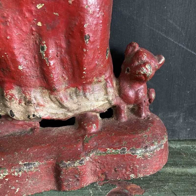 Pair Of Cast Iron Door Stops   Ally Sloper And Wife photo vinterior