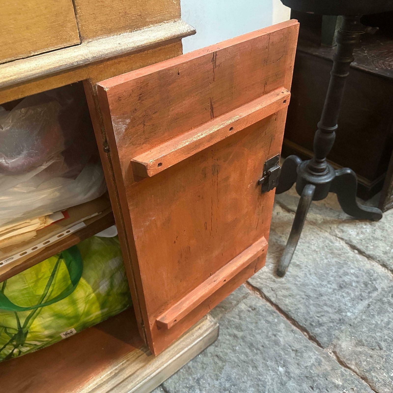 photo buy Late 19th Century Louis Philippe Orange Lacquered Wood Italian Secretaire