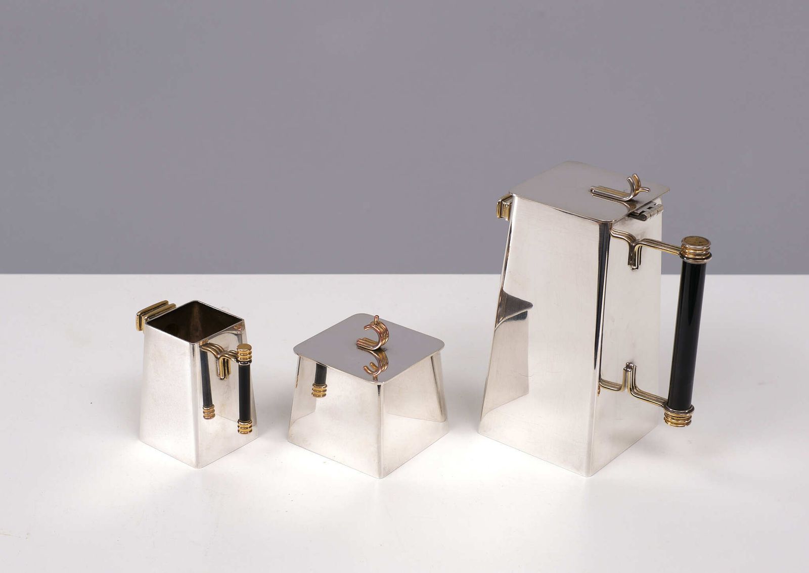 Art Deco  Silver Plated Tea Service Set France photo buy