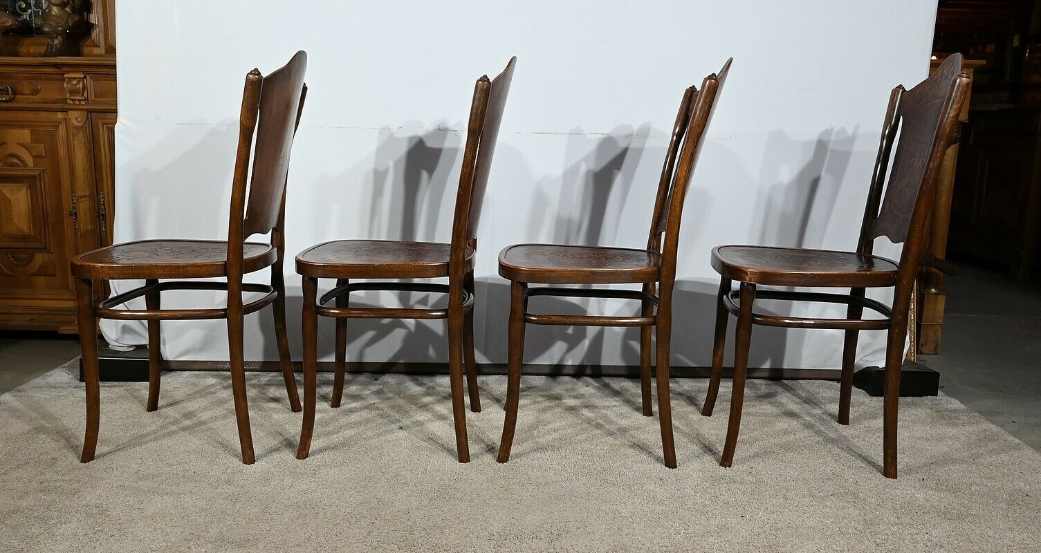 Suite Of Four Chairs N°67 By Jacob & Josef Kohn – 1900 photo 1428.70967722