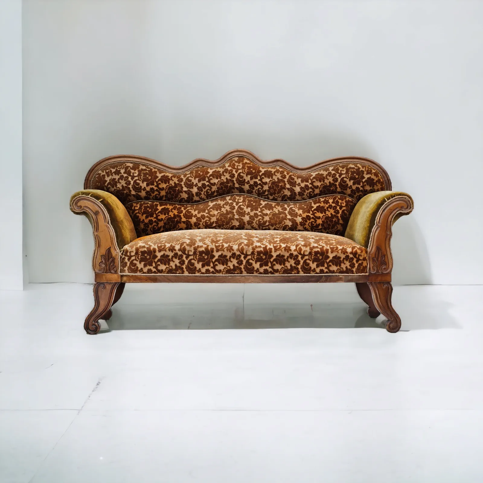 1930s, Danish 2 Seater Sofa, Ash Wood, Original Condition.