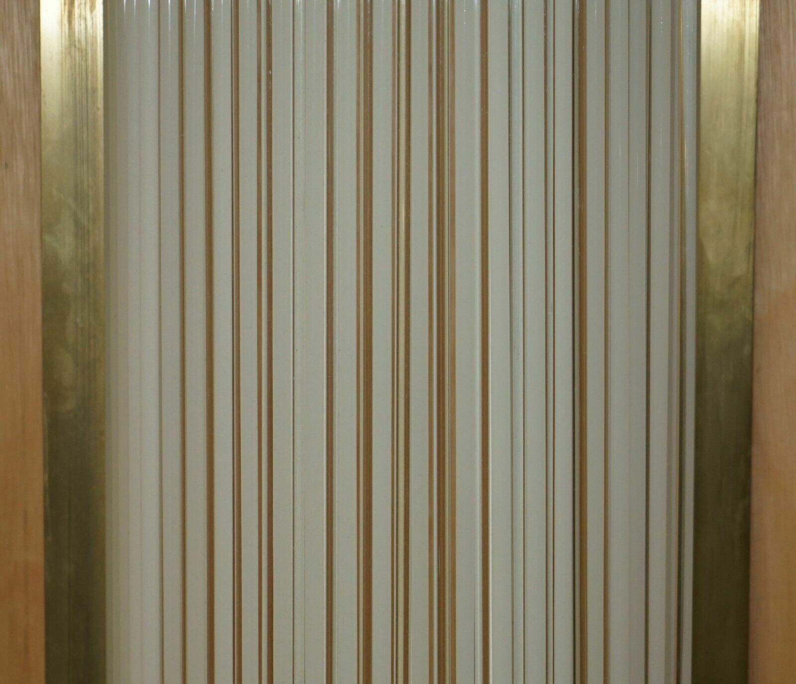 Lighting Pair Of Extra Large Art Deco Style Brass Glass Genet Michon Wall Sconces Lights photo