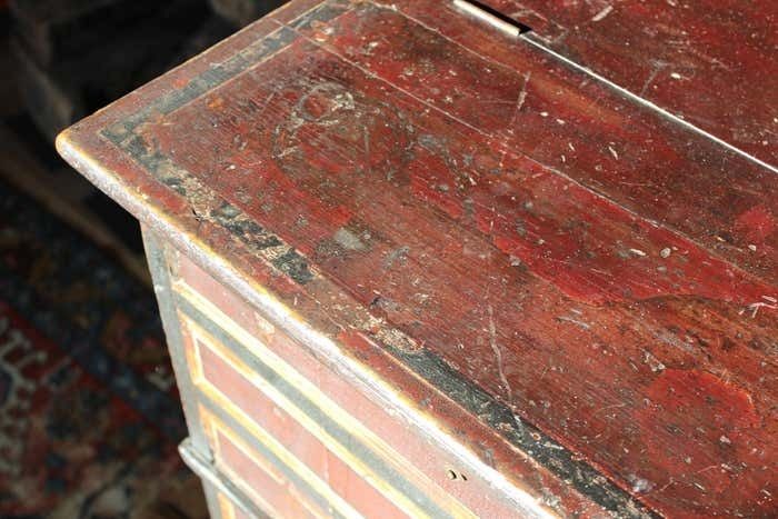 photo for sale Late 19th Century Unusual Aesthetic Movement Painted Clerks Desk
