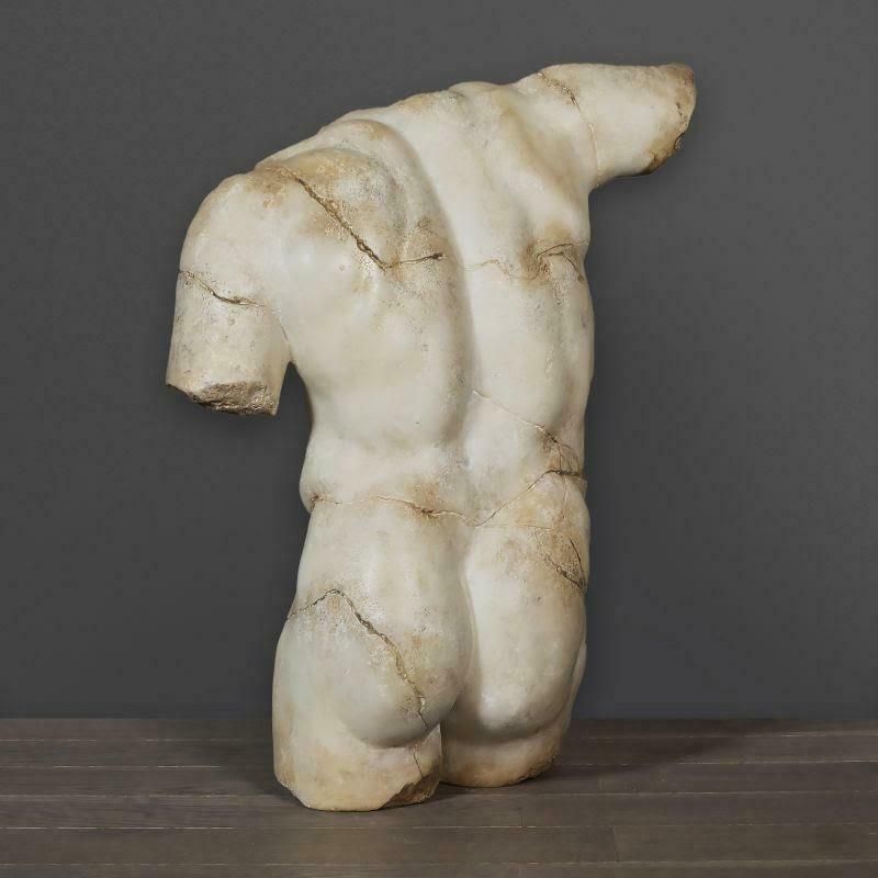Beautiful Antique Bust Of A Warrior In The Roman Style, 20th Century. photo for sale