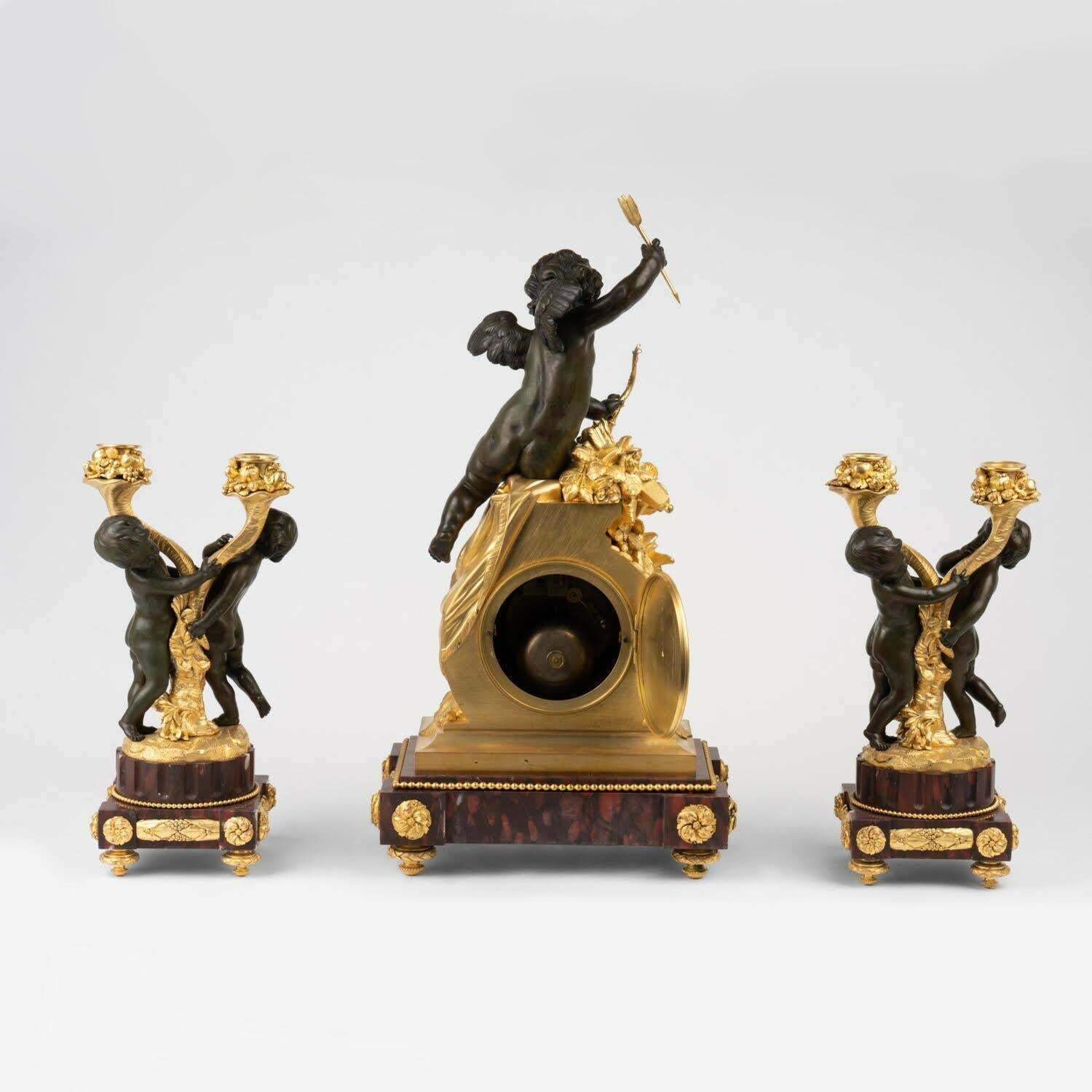 photo furniture Mantel Clocks From The 19th Century, Napoleon III Period.