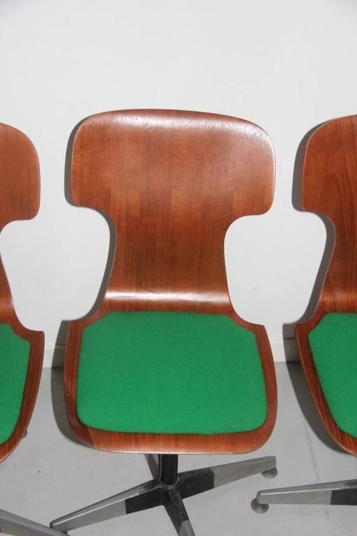 Carlo Ratti Original Chairs Mid Century Bentwood Italian Design photo Furniture