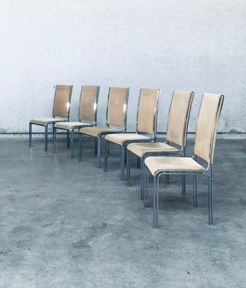 Hollywood Regency Style Dining Chair Set By Romeo Rega, Italy 1970's photo 2200.0
