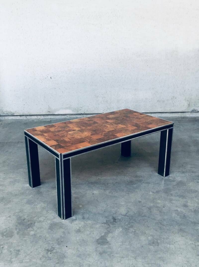 Italian Design Impressive Dining Table By Willy Rizzo For Mario Sabot, 1970's photo buy