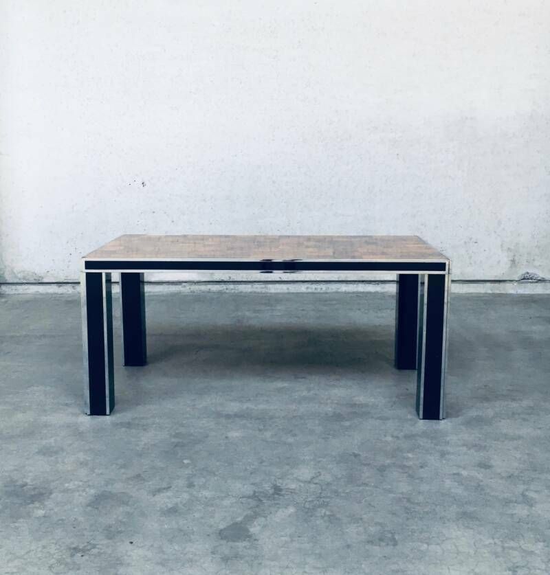 Furniture Italian Design Impressive Dining Table By Willy Rizzo For Mario Sabot, 1970's photo