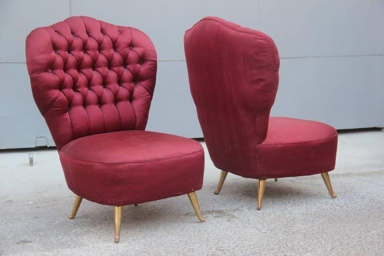 Couple Of Delicious Armchairs 1950s Isa Bergamo photo buy