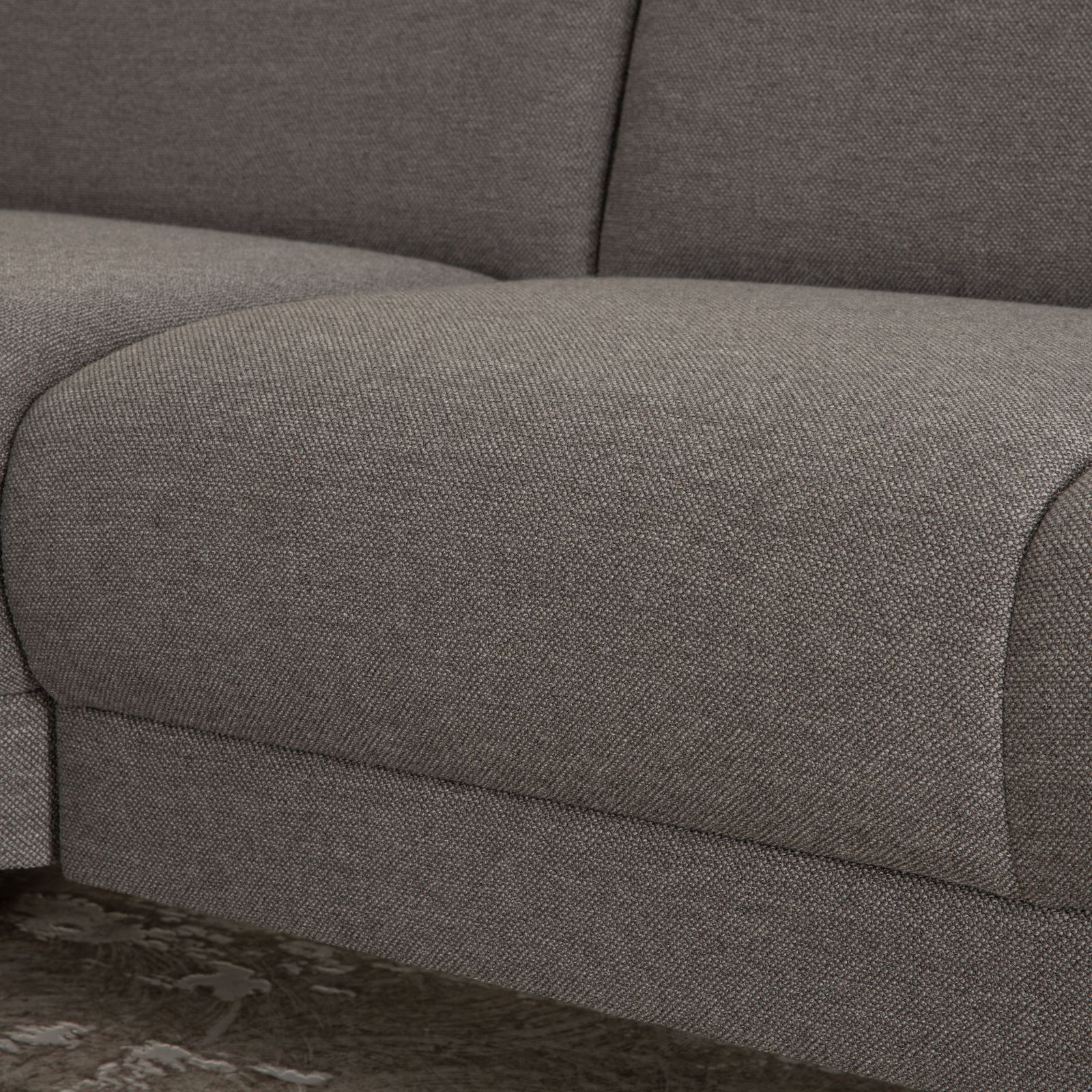 Mondo Luminara Fabric Corner Sofa Gray Manual Function photo Furniture