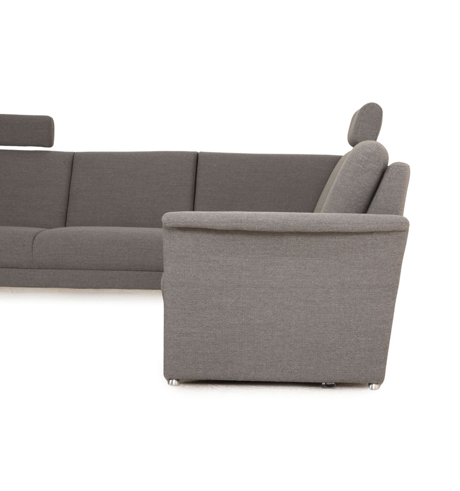 Mondo Luminara Fabric Corner Sofa Gray Manual Function photo vintage