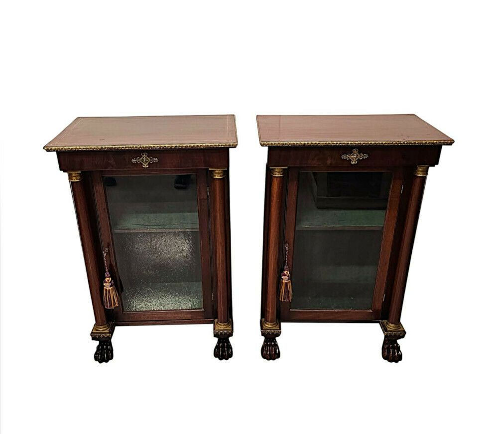 A Stunning Pair Of 19th Century Pier Or Side Cabinets photo Furniture