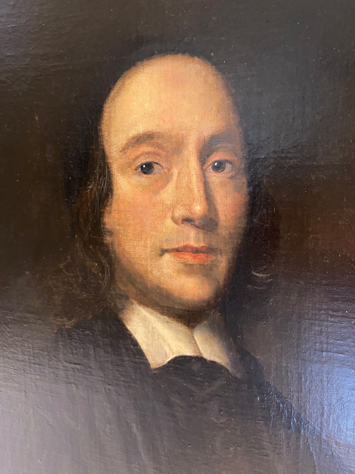 Oil Painting   17th Century Portrait Of A Clergyman photo for sale