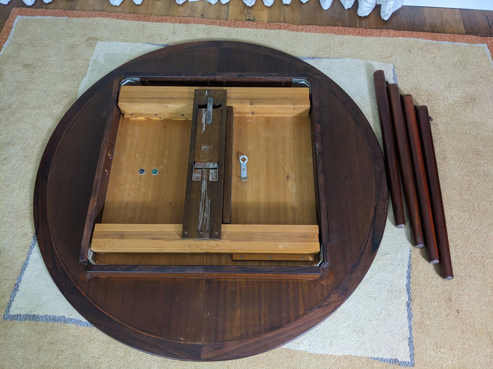 photo buy Rare Grete Jalk Rosewood Circular Table Mid Century Danish For Mobelfabrik. Cites Article 10 In Place.