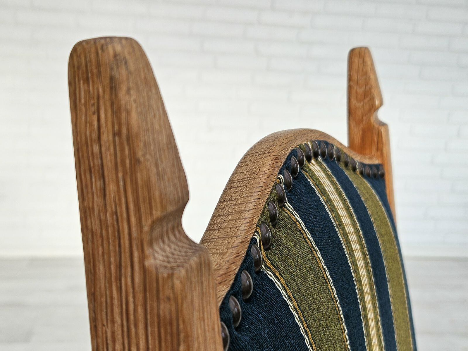 photo for sale 1970s, Set 6 Pcs Of Danish Dinning Chairs, Original Good Condition, Furniture Wool.