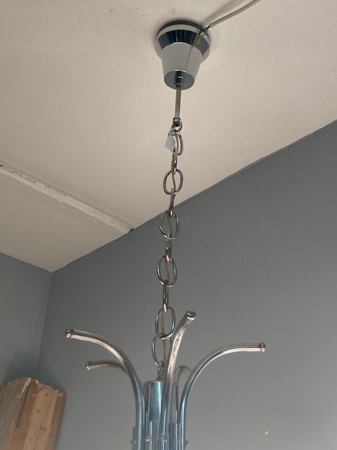 Large 1970s Mazzega Design Chandelier, 12 Lights. Modern Antiques photo furniture