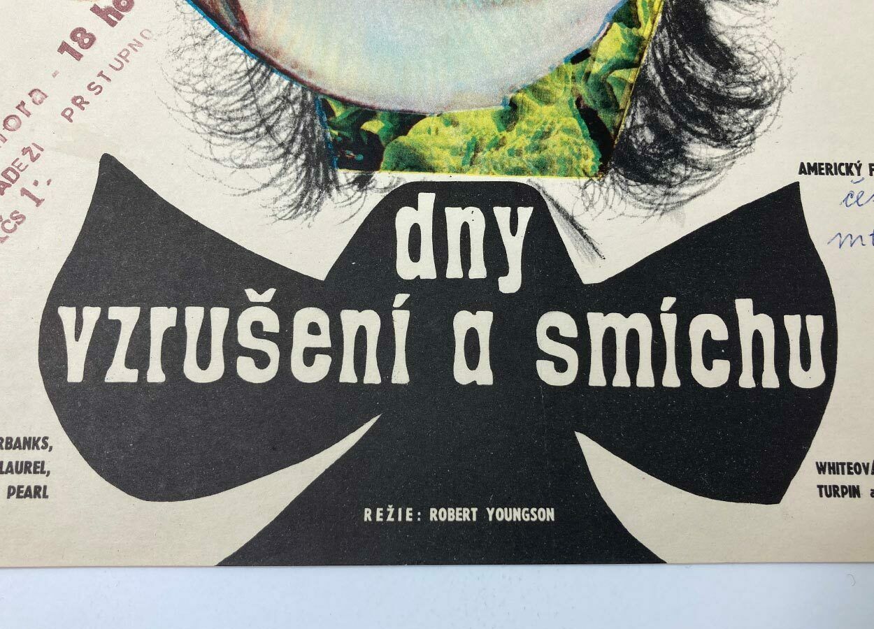 Movie Poster, Days Of Thrills And Laughter, Vladimír Bidlo, 1967 photo 69.0