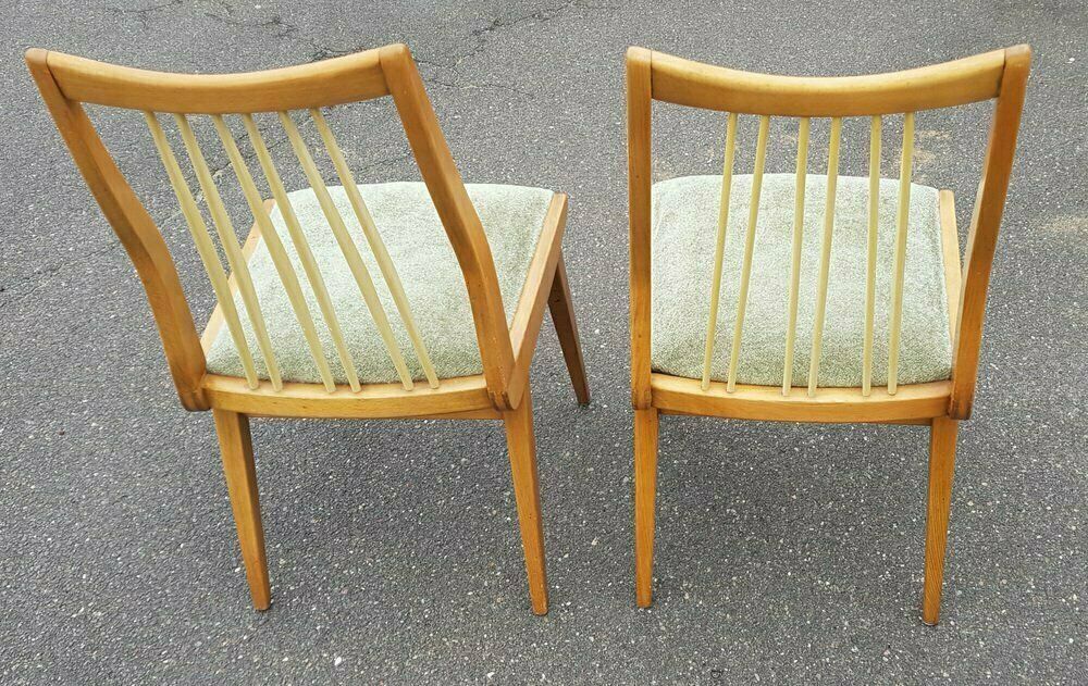 Wooden Dining Boomerang Chairs With Sprout Back, 1950s, Set Of 2 photo furniture