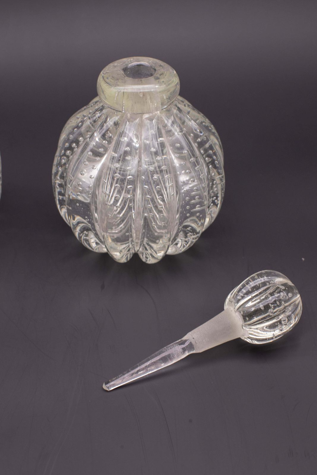 Set Of 2 Ercole Barovier "Bullicante" Murano Glass Vase For Barovier & Toso photo 975.0