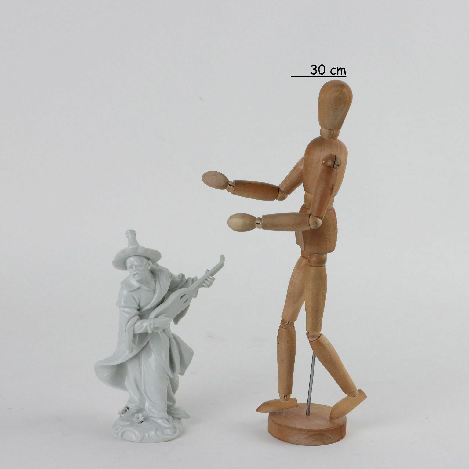 Ancient Porcelain Figure Oriental Man '800 Rudolstadt Germany photo furniture