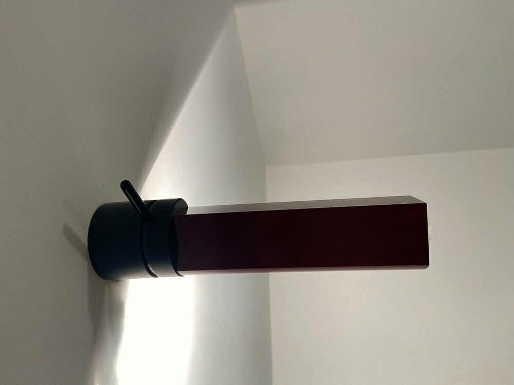 Italian Burgundy Wall Lamps By Gianfranco Frattini, 1980s, Set Of 3 photo buy
