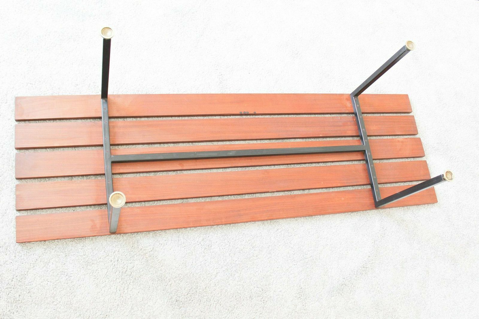 Bench In Rosewood And Metal, Italy, 1970s photo buy