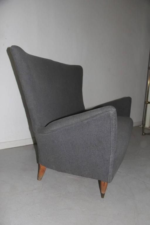 Beautiful Sofa Mid Century Italian Design Geometric Form 1950s photo vinterior