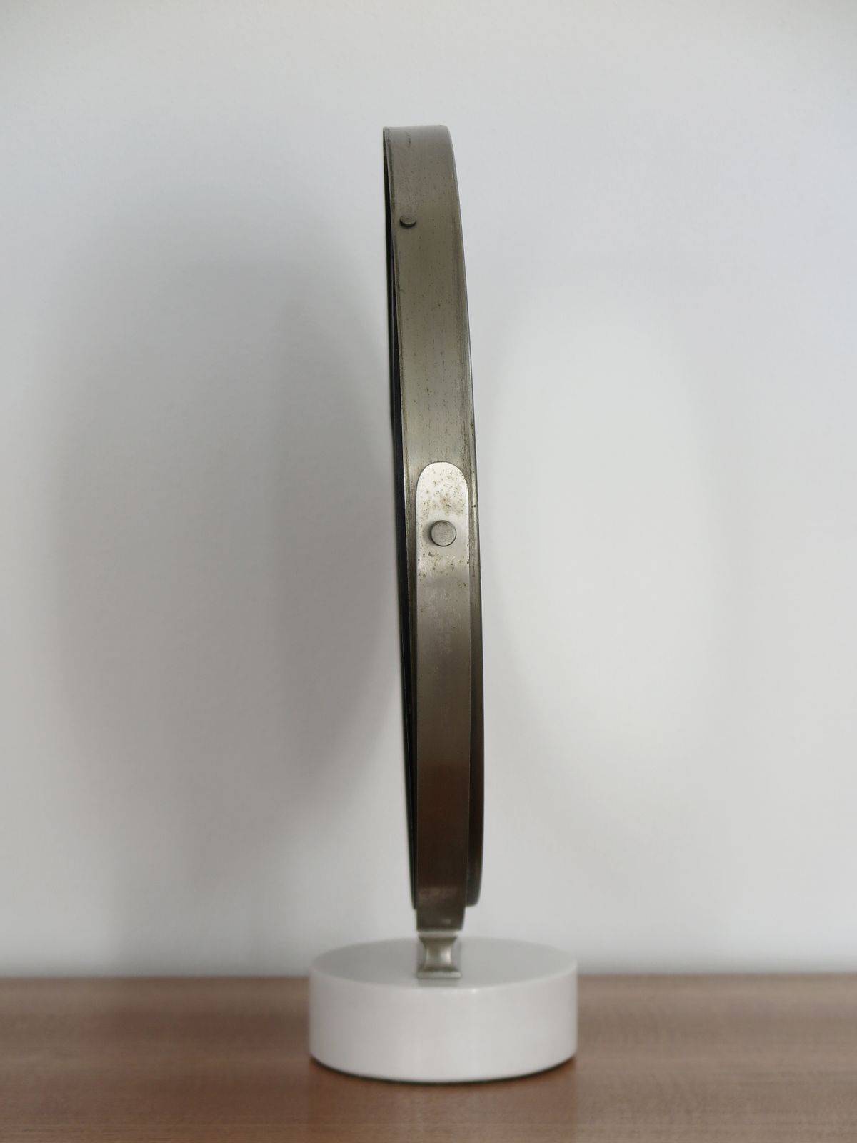 Sergio Mazza For Artemide Italian Midcentury Marble And Metal Table Mirror, 1960s photo Home Decor