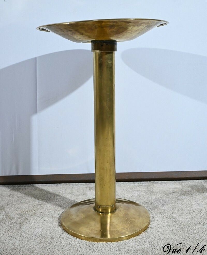 Brass Dentist's Spittoon, Lepori Frères Construction   Early 20th Century photo buy