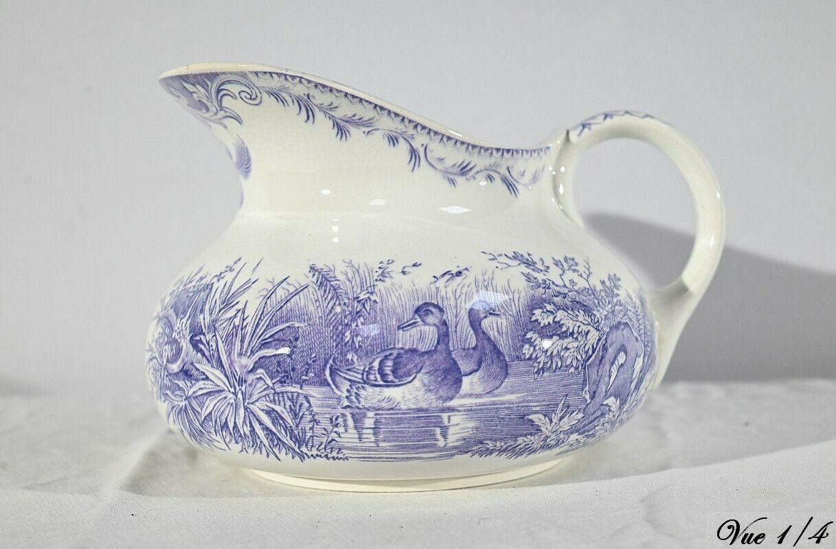 Sarreguemines Ceramic Toilet Set, Duck Collection – Late 19th Century photo Home Decor