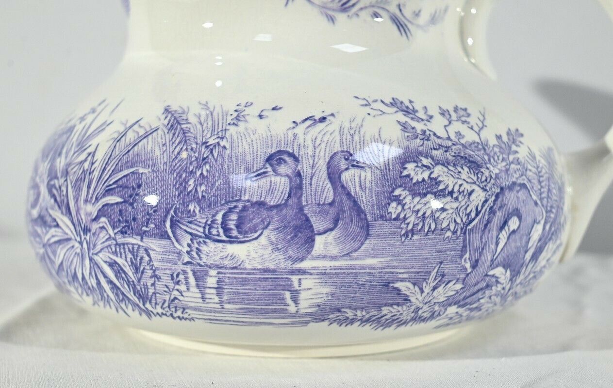 Sarreguemines Ceramic Toilet Set, Duck Collection – Late 19th Century photo 622.983870991