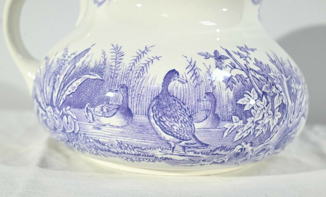 photo for sale Sarreguemines Ceramic Toilet Set, Duck Collection – Late 19th Century