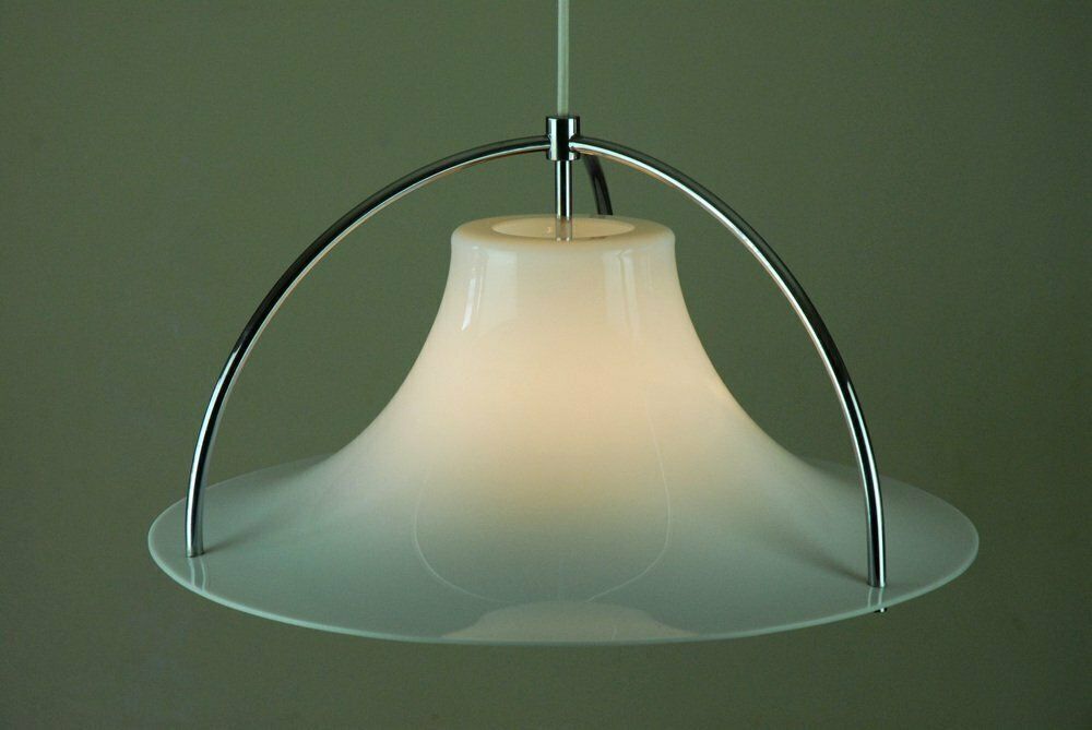 Single Pendant Lamp By Jo Hammerborg For Fog & Mørup, Denmark, 1970s photo for sale