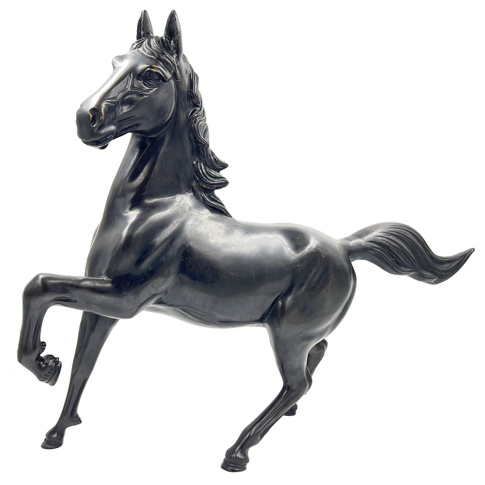 A Large Singed Japanese Bronze Horse Sculpture, Circa 1920 30, Showa/Taisho Period photo furniture