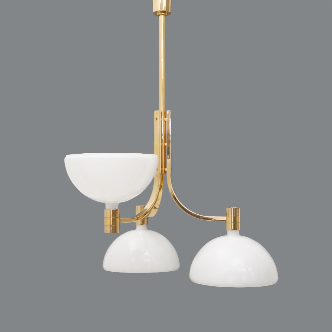 Gold Plated "As/Am" Chandelier By Franco Albini And Franca Helg For Sirrah, 1970s photo for sale