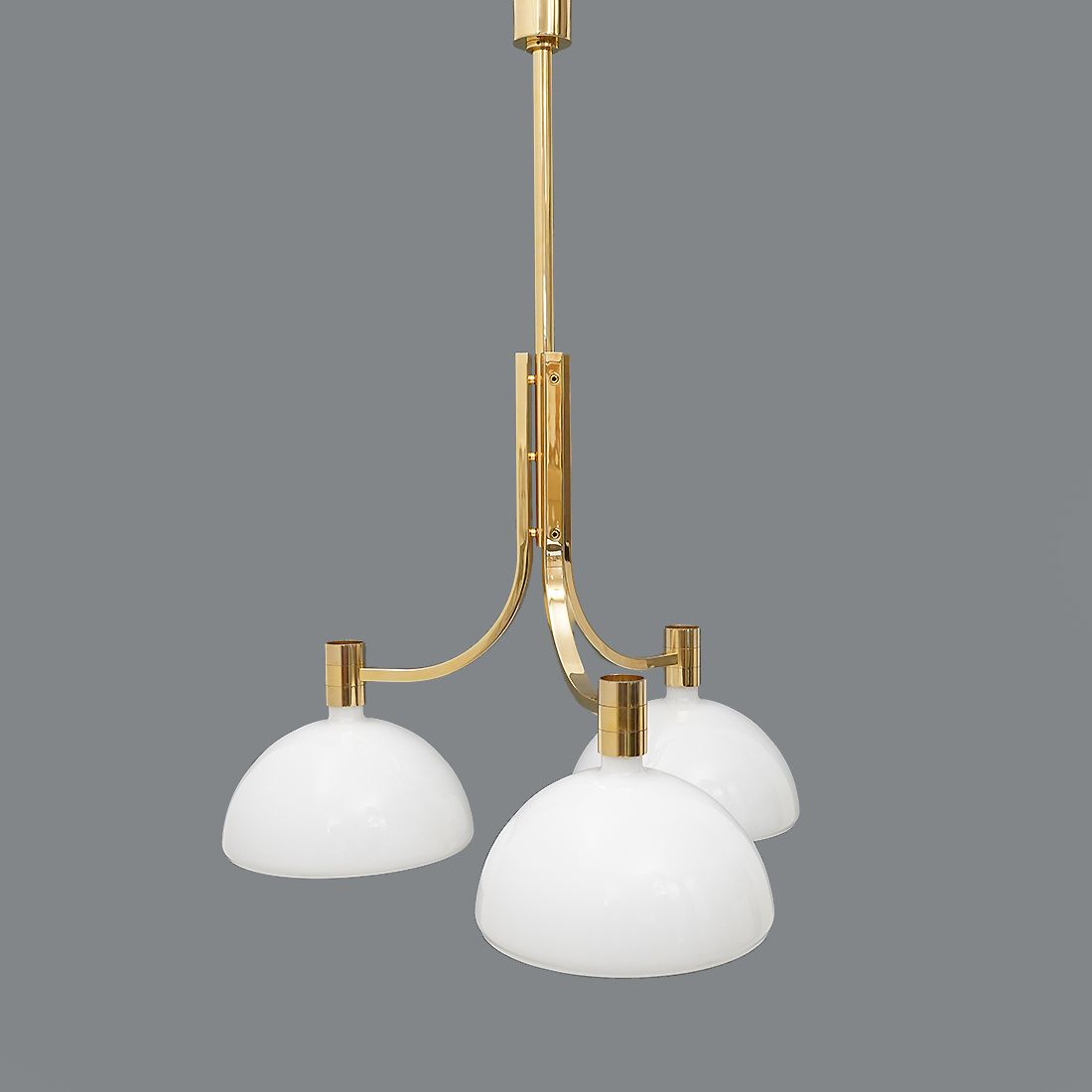 Gold Plated "As/Am" Chandelier By Franco Albini And Franca Helg For Sirrah, 1970s photo Lighting