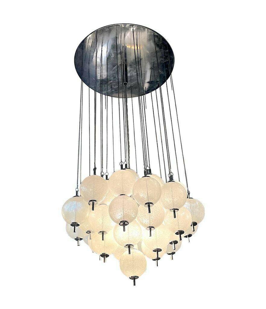 A Wonderful Orignal 1960s Italian Murano Glass Ceiling Light By Venini photo 2950.0